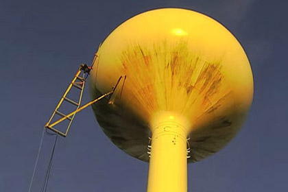 RPU Water Tower Cleaning at Apache Mall and Rose Harbor